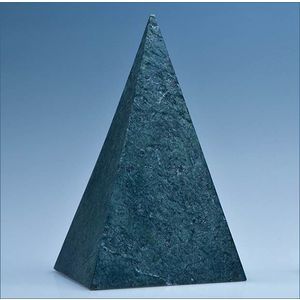 15cm Green Marble 4 Sided Pyramid Award