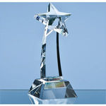25cm Optical Crystal Mounted Shooting Star Award