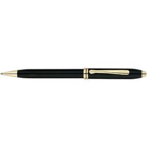 Cross Townsend Black Lacquer / 23 Carat Gold Plated Appointments Ball Pen