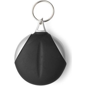 Keyring with fibre cloth