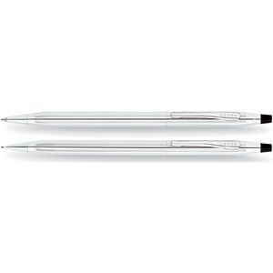 Cross Century Classic Lustrous Chrome Ball Pen / 0.5mm Pencil Set