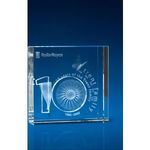 Crystal Square Award or Trophy