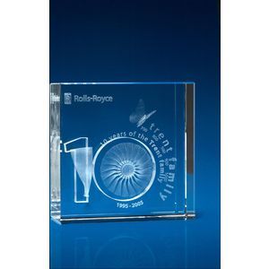 Crystal Square Award or Trophy