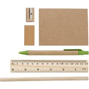 School set pencil case - Wood Non-Woven Paper 70 gsm Cardboard 250 gsm