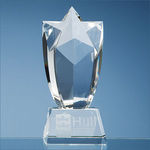 20cm Optical Crystal Mounted Starburst Award