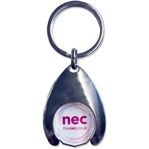 Wishbone Trolley Coin Keyring - Printed