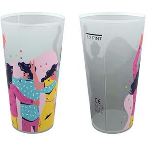 Plastic Festival Cup - Half Pint (Fast delivery)