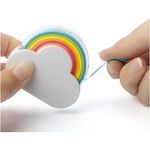 Memo tape dispenser cloud sticky notes