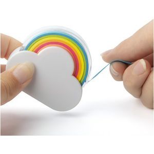 Memo tape dispenser cloud sticky notes