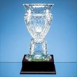 33cm Lead Crystal Footed Trophy Vase