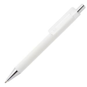 Ball pen silver tip German blue Documental refill included