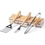 Bamboo barbecue set 3 pcs