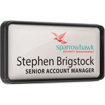Plastic framed name badges