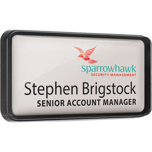 Plastic framed name badges