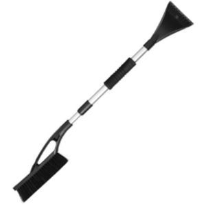 Ice scraper with snow bristle telescopic handle (max. 100 cm)