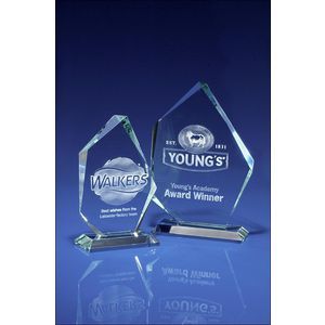 Crystal Glass Arctic Jade Award 3D Laser Engraved