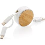 Ontario 3-in-1 retractable cable white