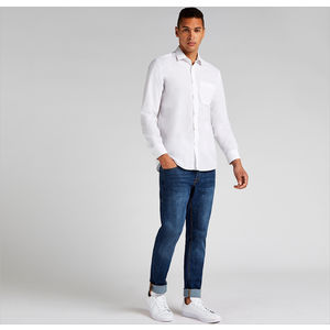 KUSTOM KIT TAILORED FIT LONG SLEEVE POPLIN SHIRT