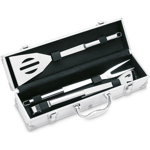 3 BBQ Tools In Aluminium Case