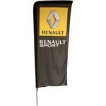 Large Urban Rectangular Portable Flag Banner System With Water/Sand Base