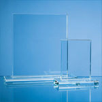 15cm x 12.5cm x 12mm Clear Glass Rectangle Award