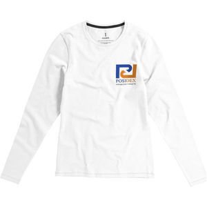 Elevate NXT Ponoka long sleeve women's GOTS organic t-shirt
