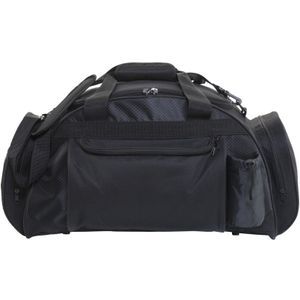 Travel bag with front zipped pocket
