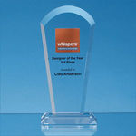 24cm Optical Crystal Half Moon Arch Award