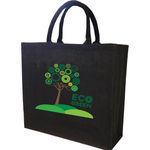 Large Eco Friendly Black Jute Bag