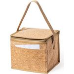 Cork cooler bag zipped main compartment