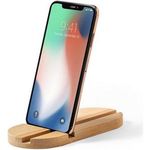 Bamboo phone stand tablet stand