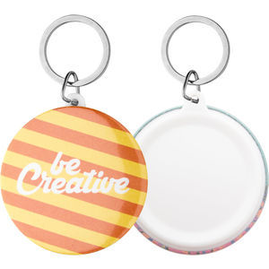 KeyBadge Maxi pin button keyring