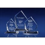 Crystal Glass Arctic Clear Award 3D Laser Engraved