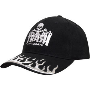 Brushed Heavy Cotton with Liquid Metal Flame