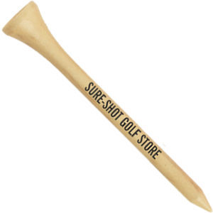 Wooden Golf Tee - 70mm (Single Colour Print)