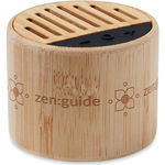 Round Bamboo Wireless Speaker