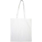 3oz Premium Dyed Cotton Shopper Bag in White