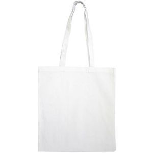 White Non Woven Polypropylene Carrier Bag No Gusset