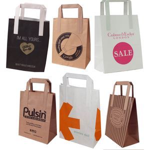 Flat Tape Handle Paper Bags