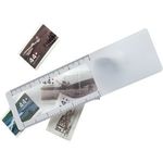 Ruler with magnifier