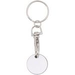 Keyring with shopping cart coin (2.3x6 cm)