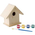 Birdhouse painting set paints and brush