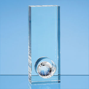 20cm Optical Crystal Globe in the Hole Award