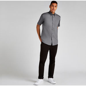 KUSTOM KIT PREMIUM SHORT SLEEVE CLASSIC FIT OXFORD SHIRT