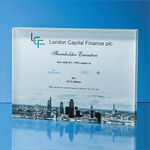 15cm x 20cm Optical Crystal Rectangle Award H or V