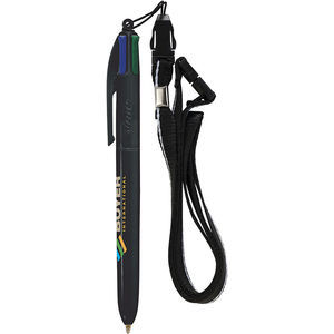 BIC 4 Colours ballpen + Lanyard