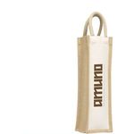 Jute Canvas Wine Bag