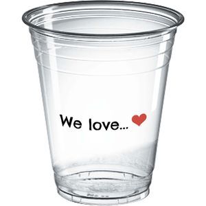 Disposable Plastic Smoothie Tumbler - Pet (400ml/14oz)