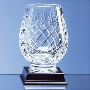 15cm Lead Crystal Panelled Tulip Vase