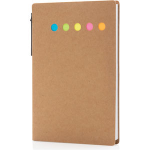 XD Collection Kraft Sticky Notes A6 Booklet With Pen
